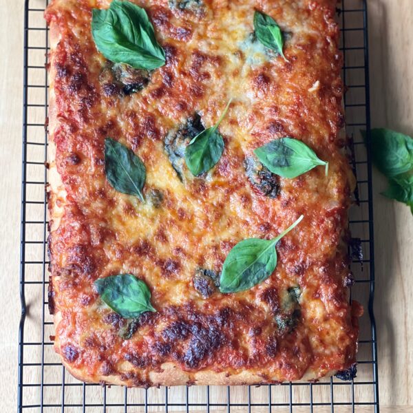 sourdough Sicilian pizza