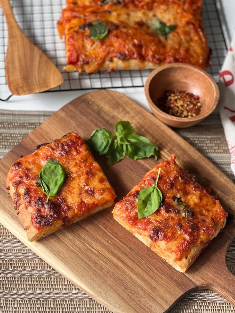 sourdough Sicilian pizza