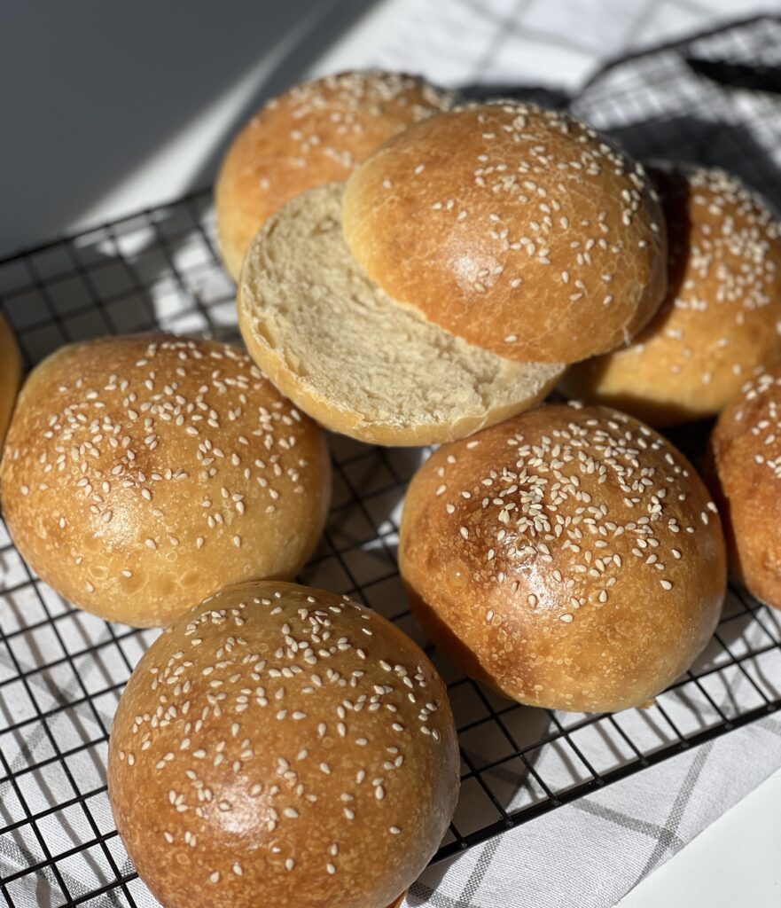 sourdough hamburger buns