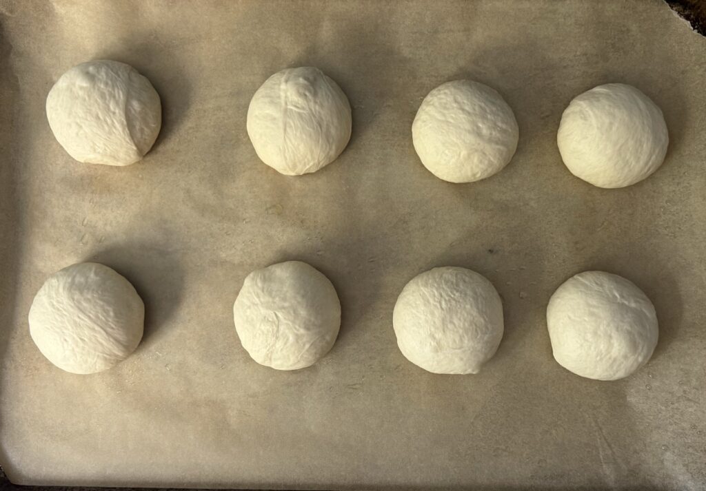 bagel balls on pan