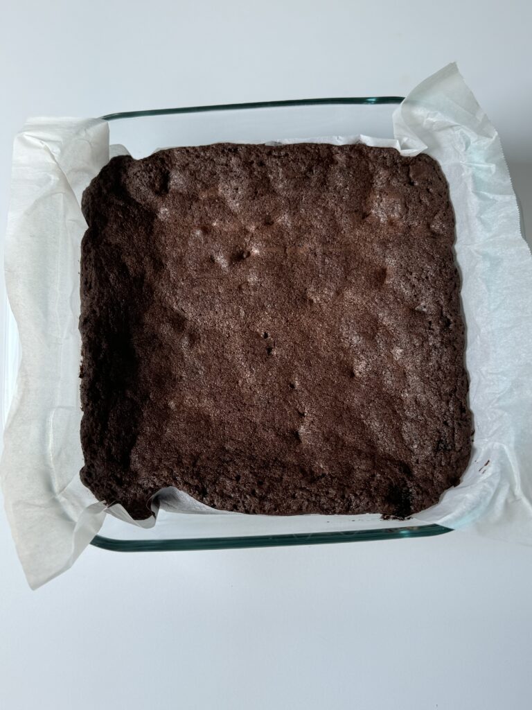 baked sourdough brownies