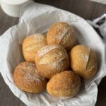 crusty sourdough rolls