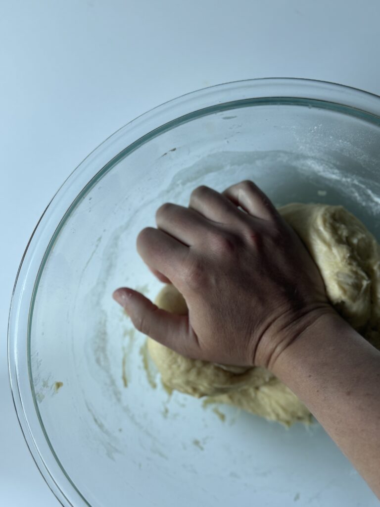 kneading in butter