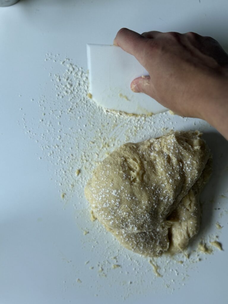 kneading the dough