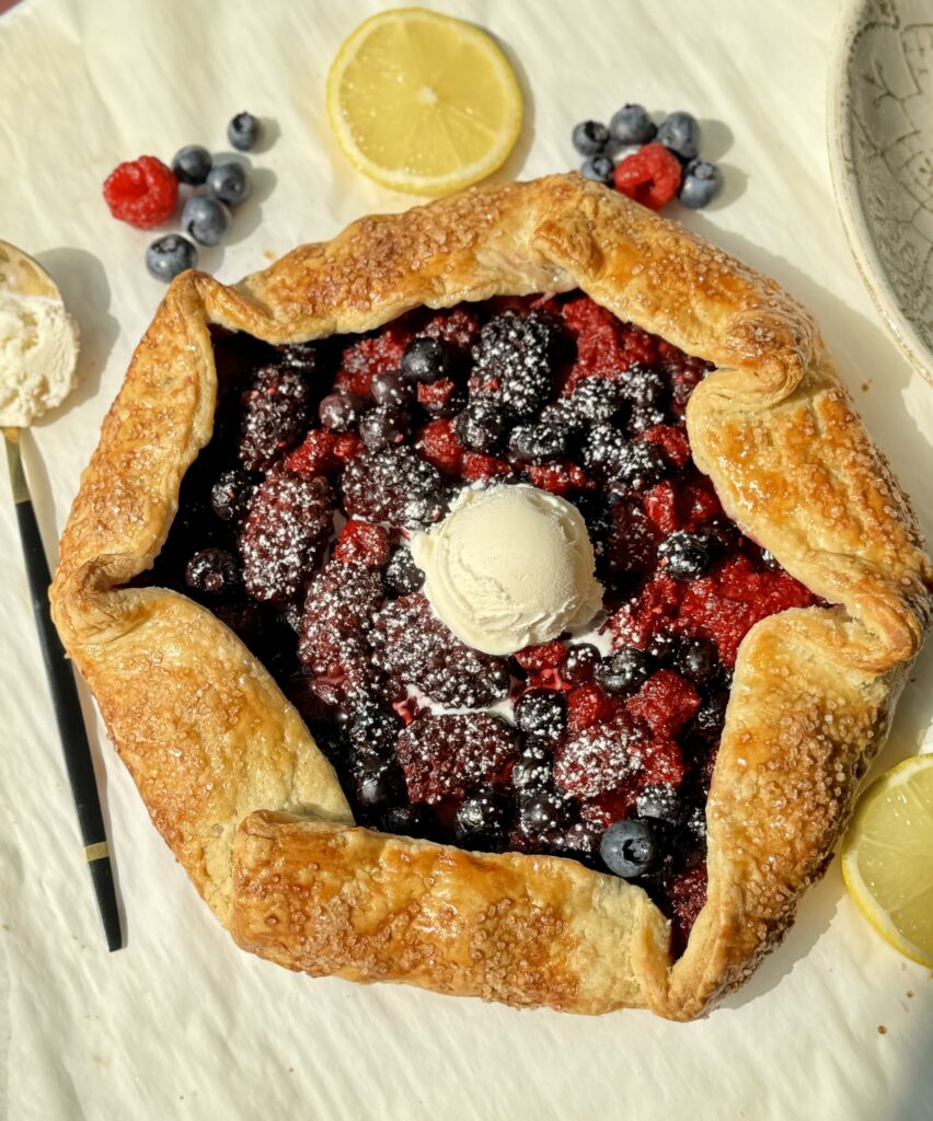 sourdough berry galette