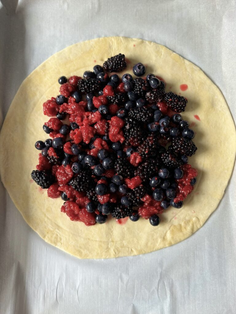 sourdough berry galette