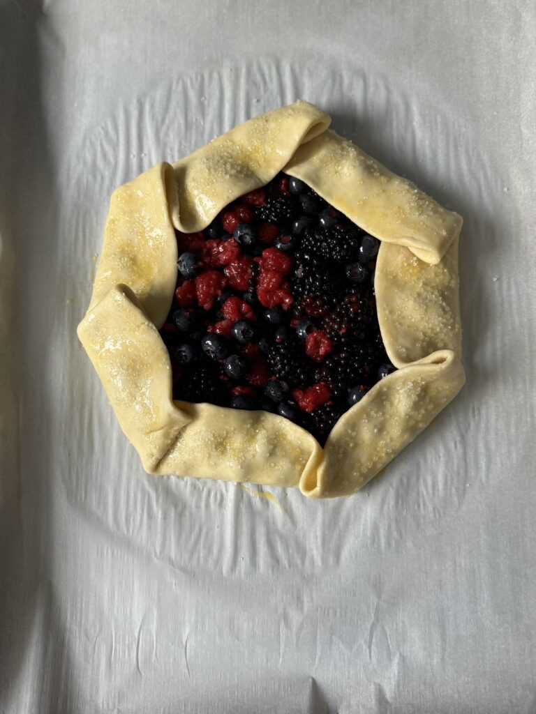 sourdough berry galette