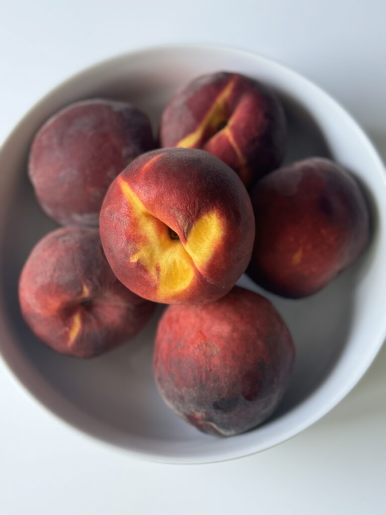 sourdough galette peaches