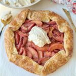 sourdough peach galette