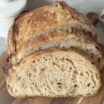 parm and herb sourdough bread