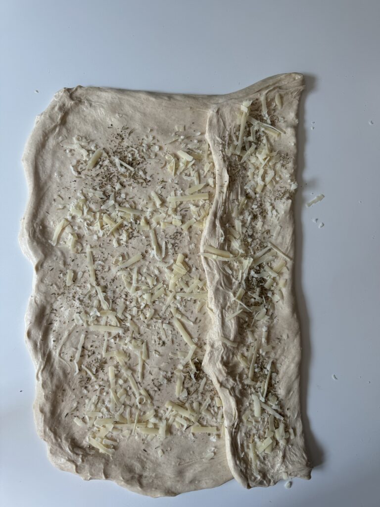 adding fillings to laminated dough