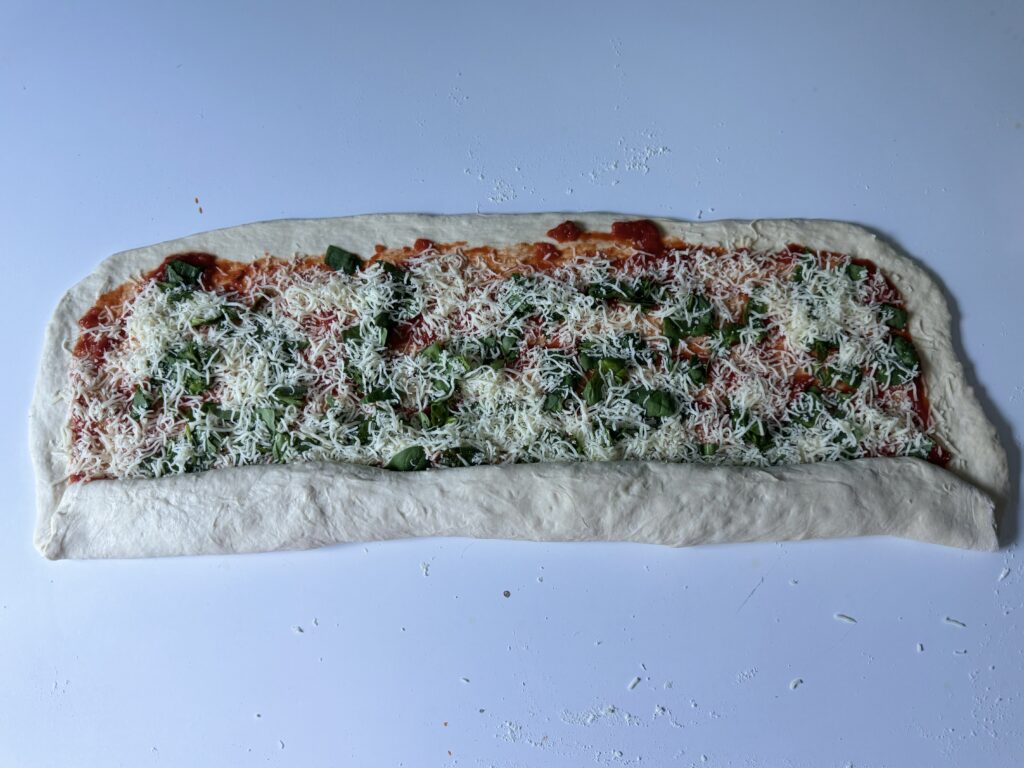 sourdough pizza scroll rolling