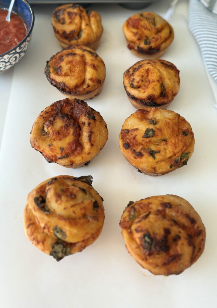 pizza scroll muffins