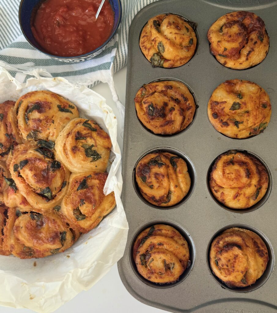 sourdough pizza scrolls