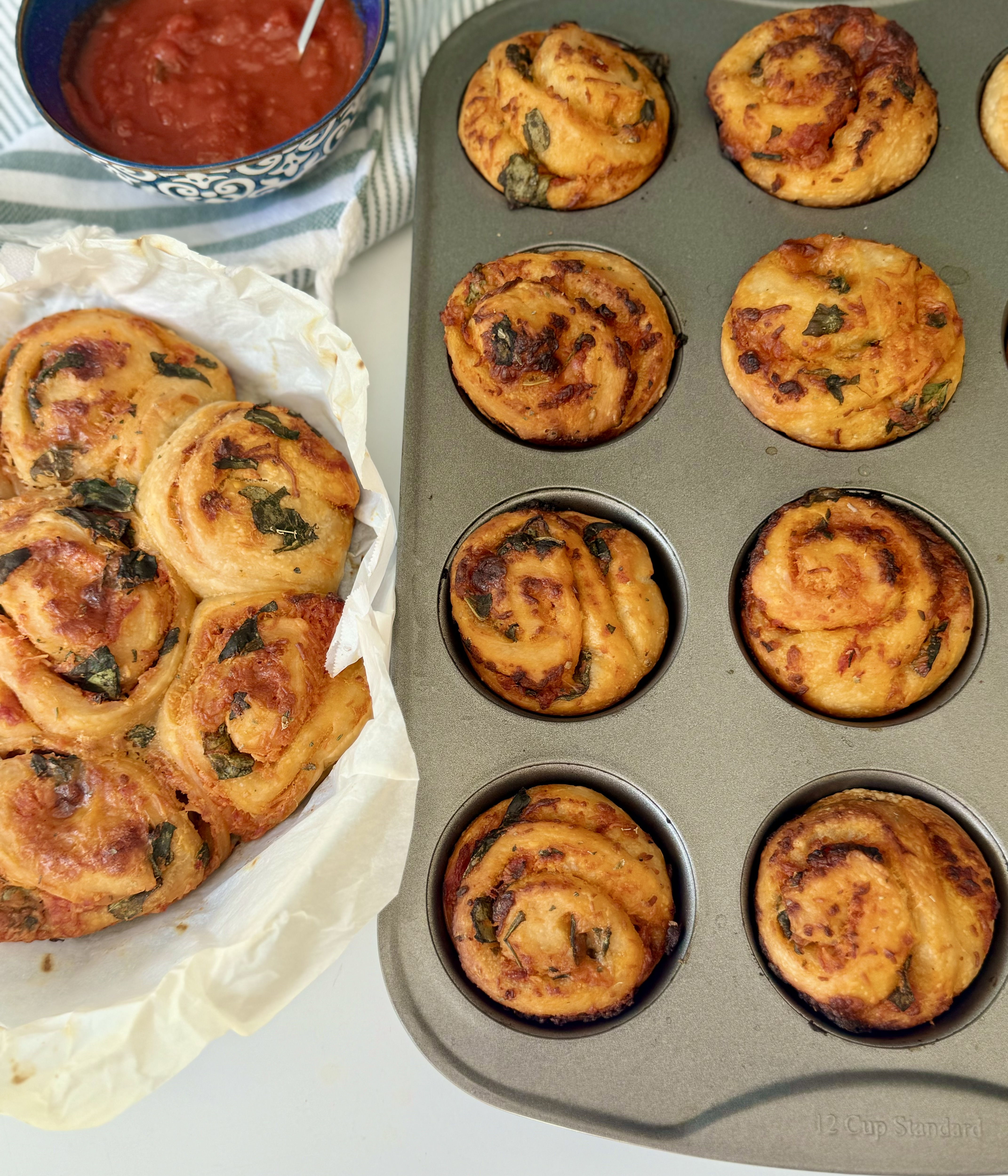 sourdough pizza scrolls