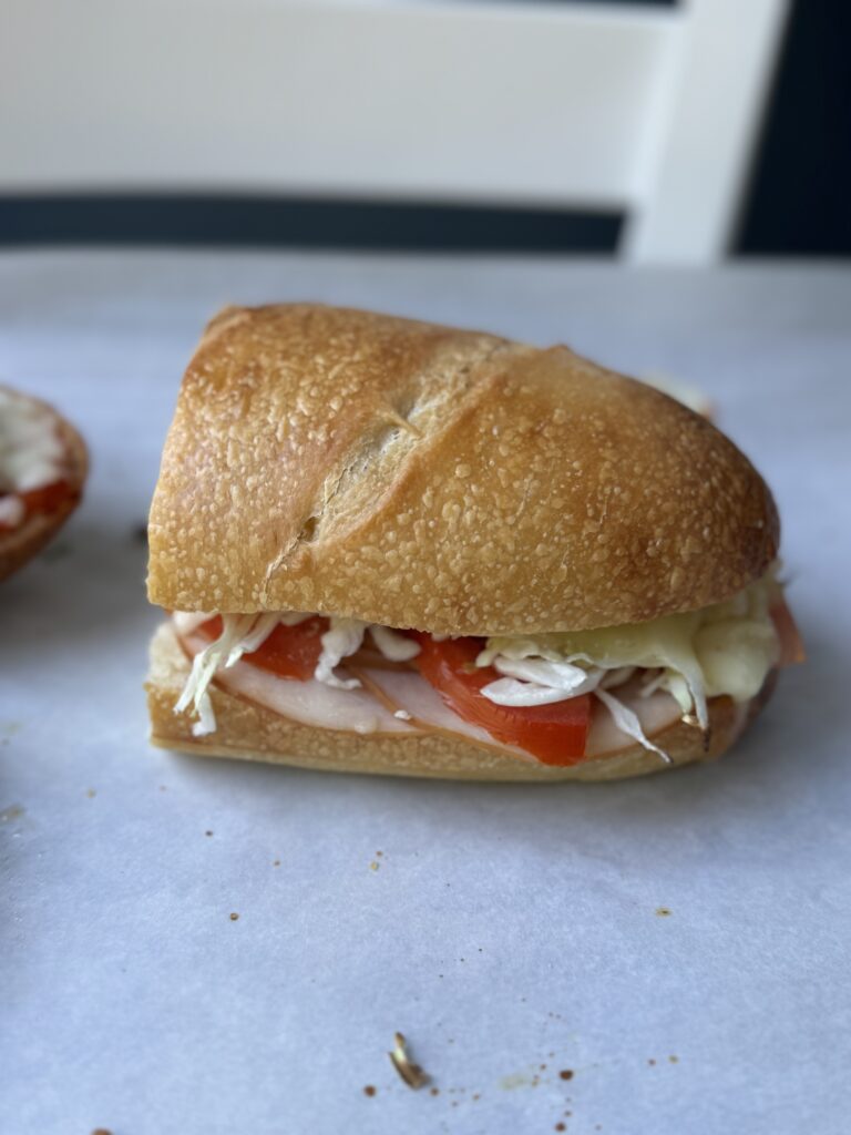 sourdough french bread sub sandwich