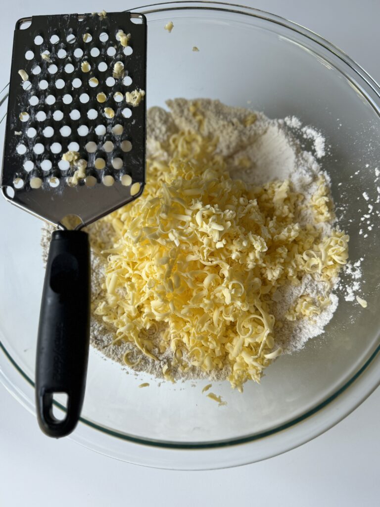 grating butter