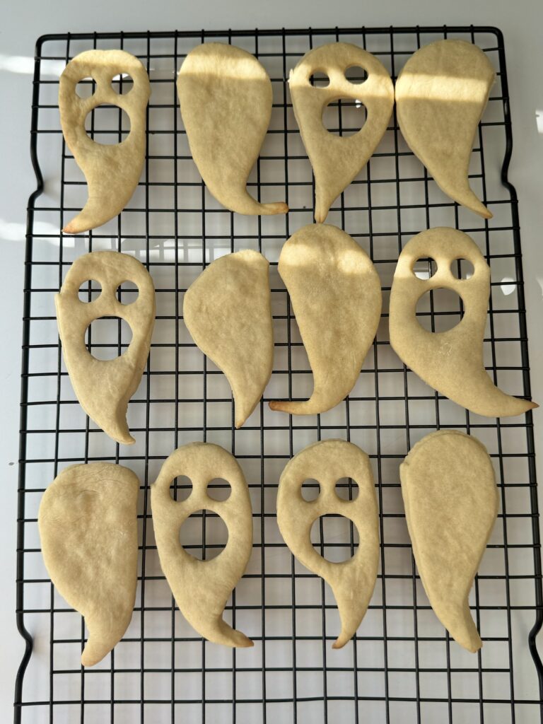 baked ghost sourdough jammies