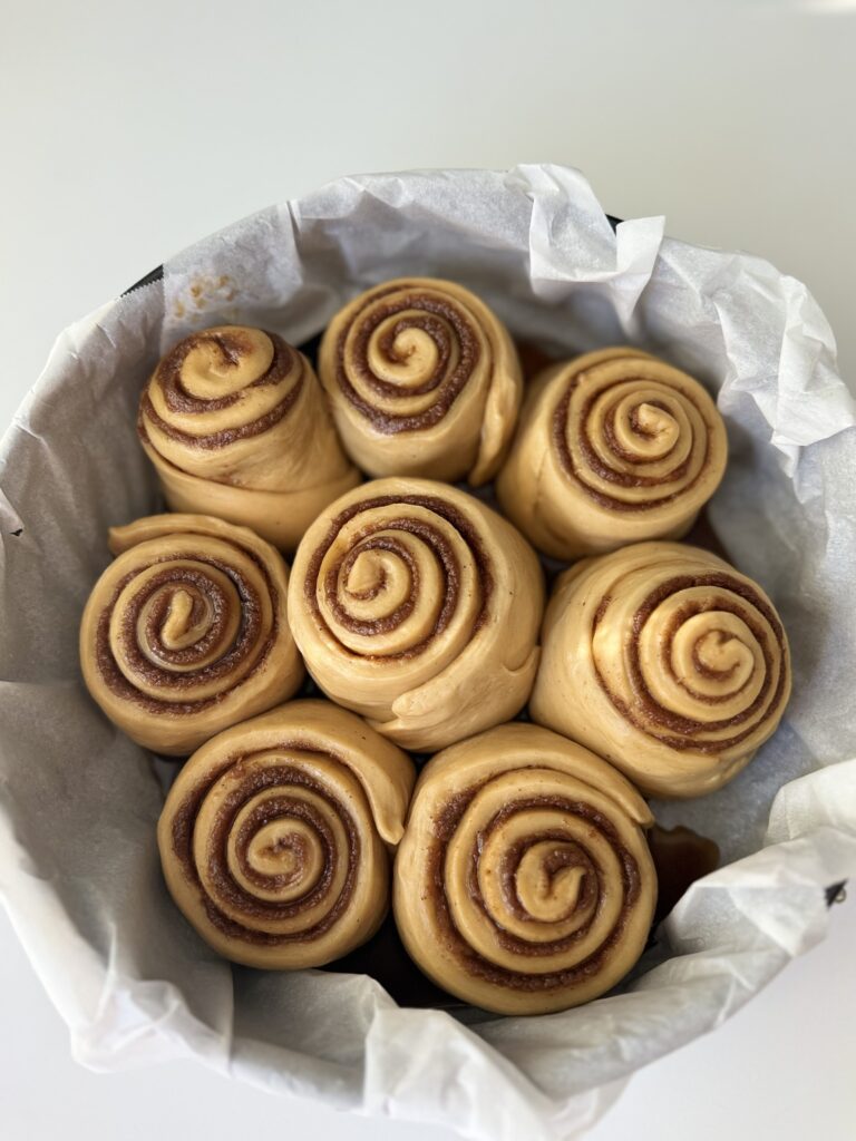 proofing sourdough gingerbread rolls