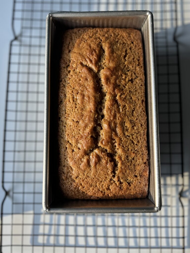 amish apple cider donut bread baked