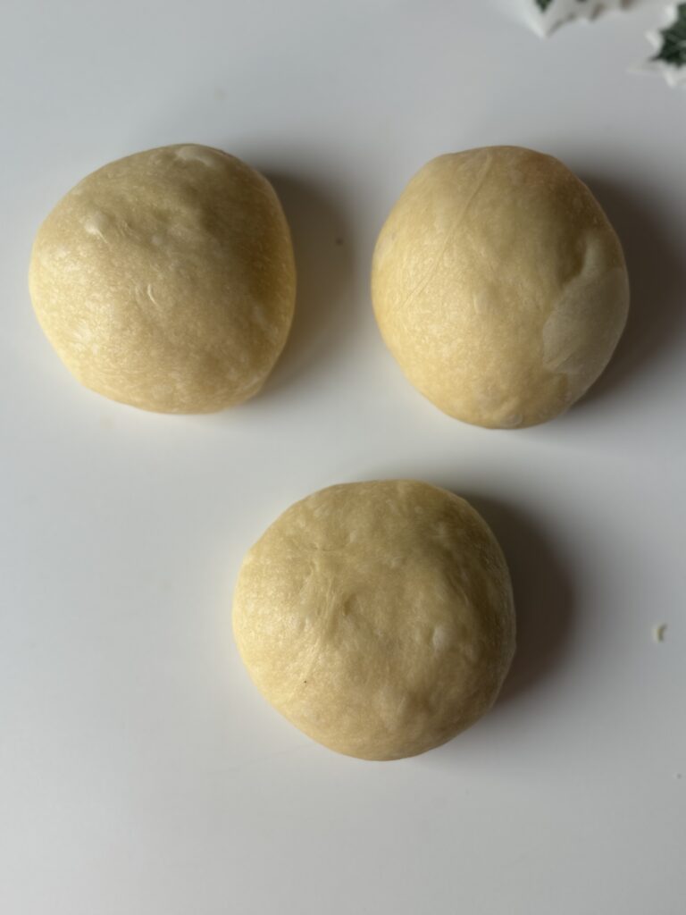 shaping sourdough brioche wreath dough