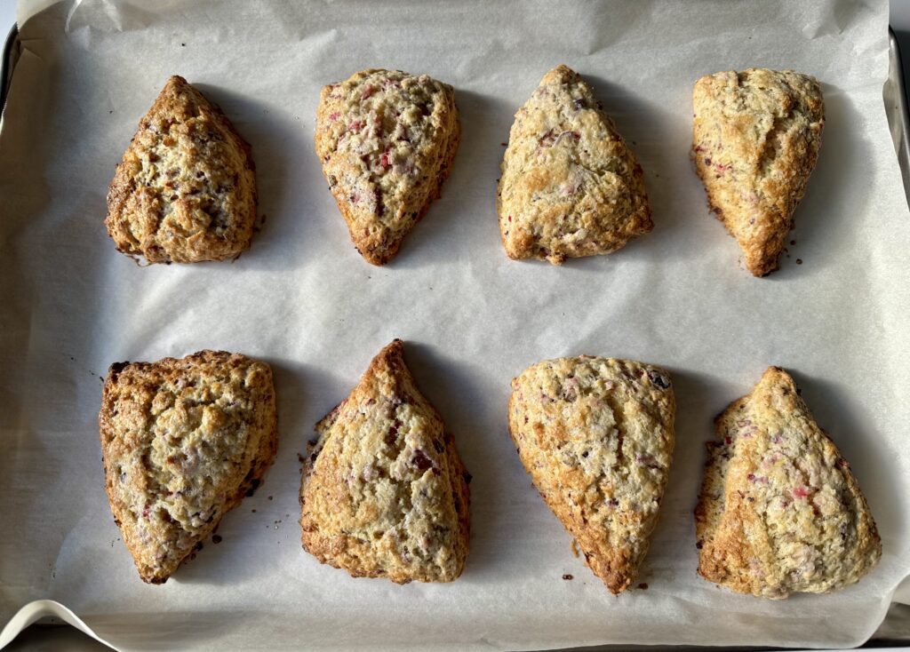 baked sourdough scones