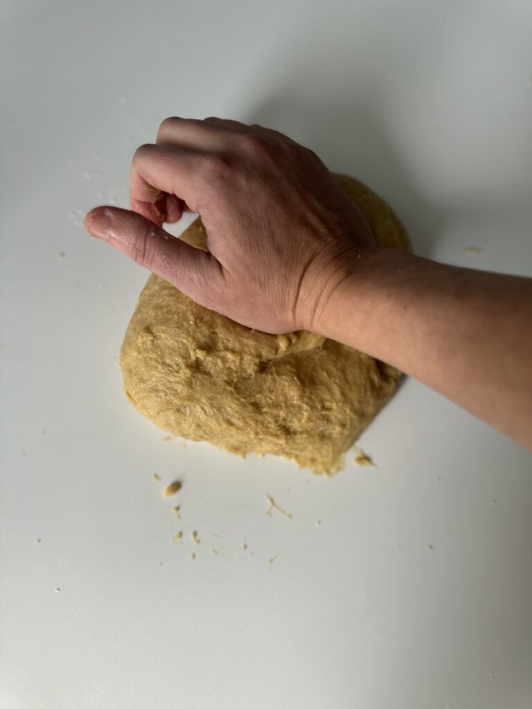 kneading the dough