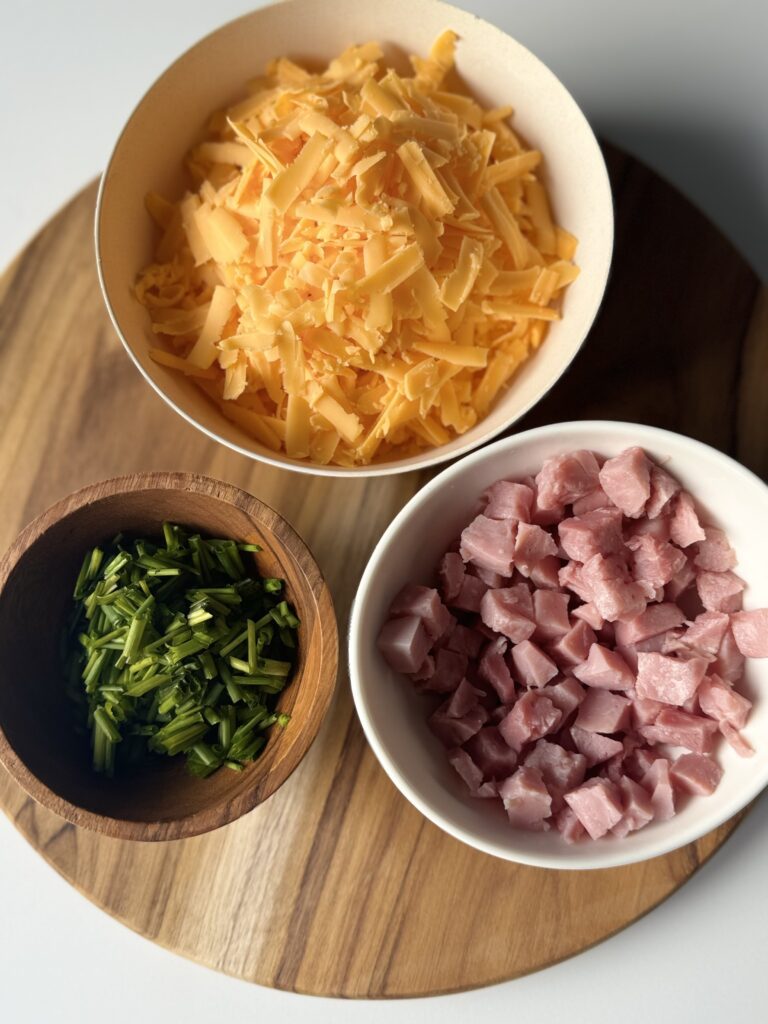 ham cheddar and chive sourdough scones ingredients