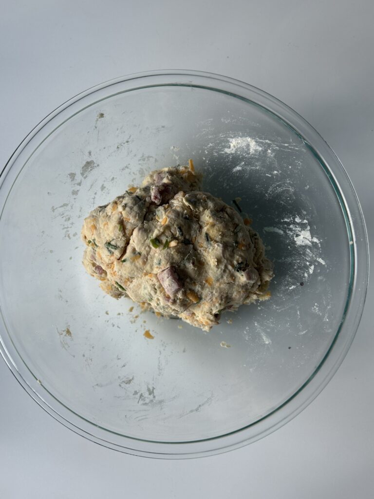 mixed scone dough