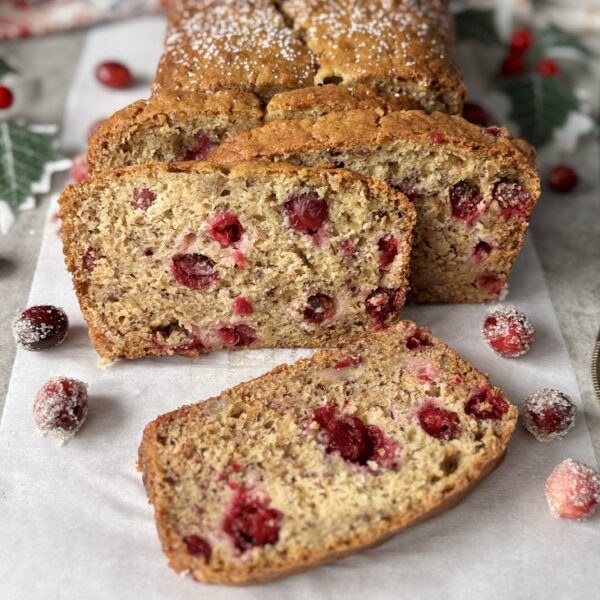 sourdough cranberry banana bread