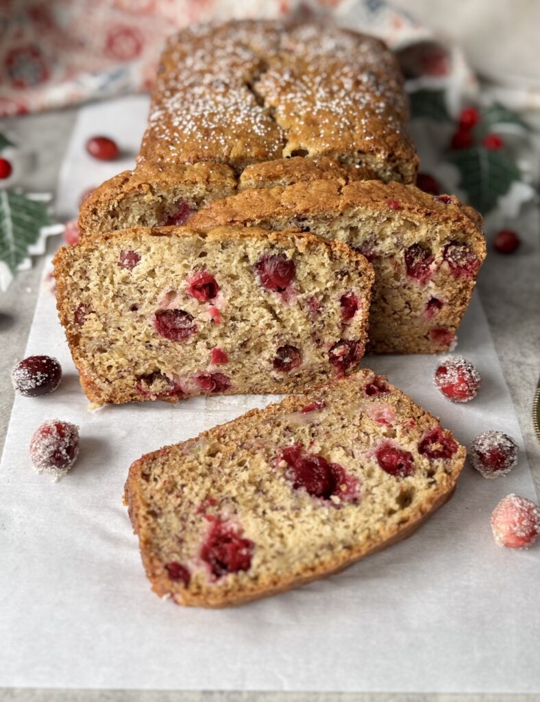 sourdough cranberry banana bread