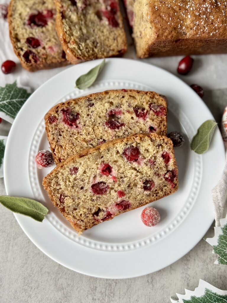 sourdough cranberry banana bread