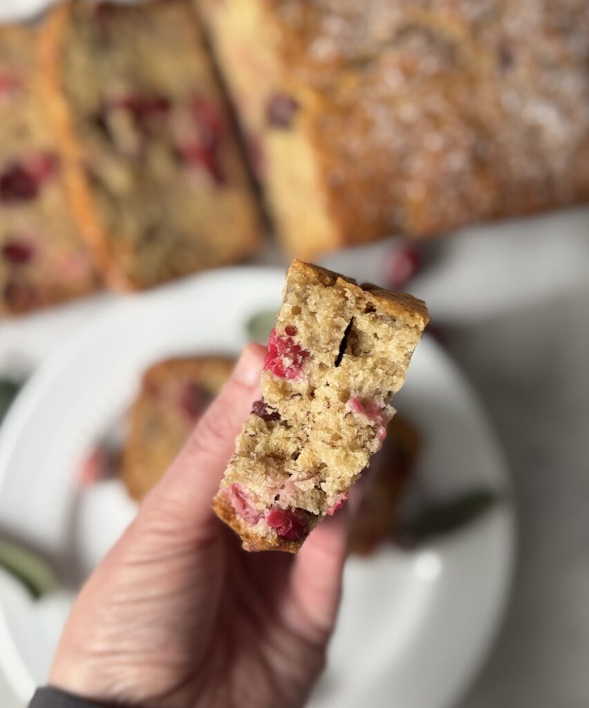 sourdough cranberry banana bread