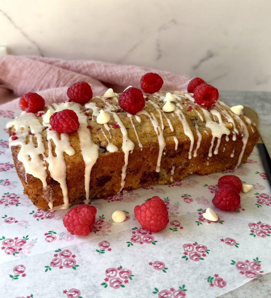 white chocolate raspberry Amish friendship bread