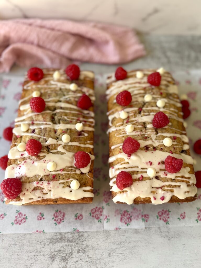 white chocolate raspberry Amish bread