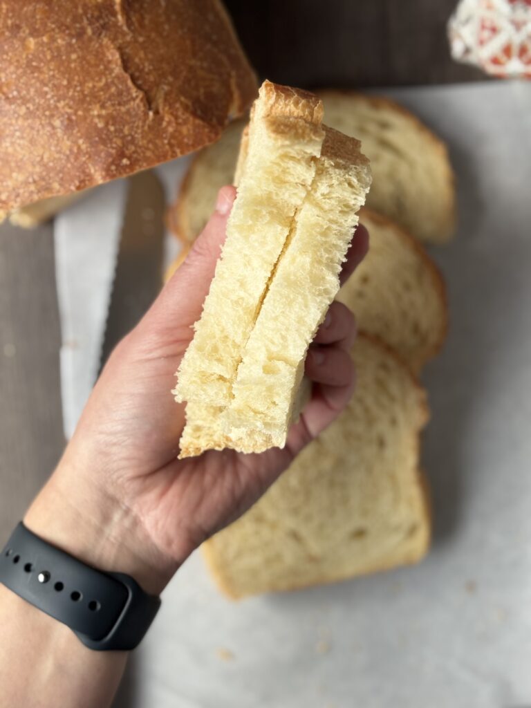 soft sourdough sandwich bread