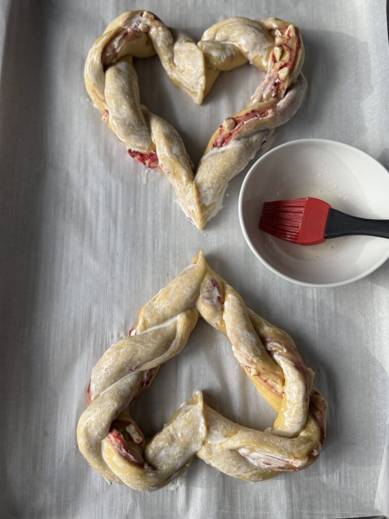 sourdough brioche hearts