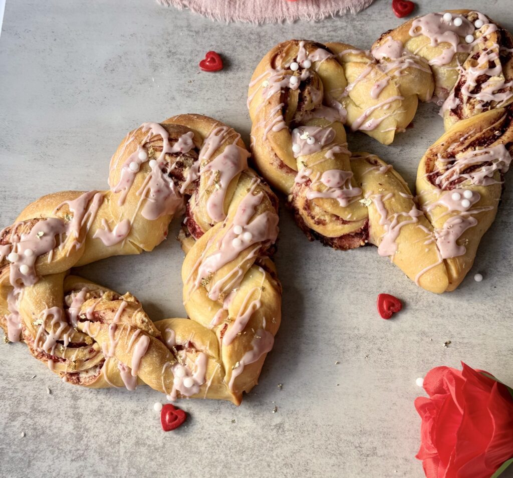 sourdough brioche hearts