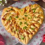 sourdough twisted heart bread