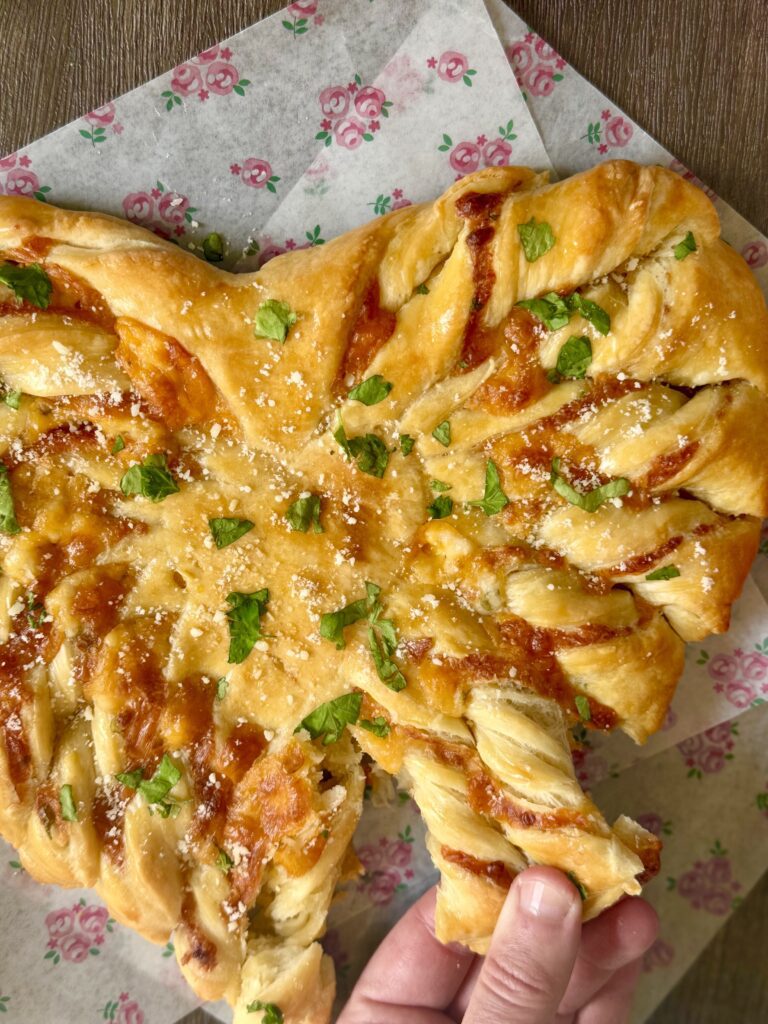 sourdough twisted heart bread