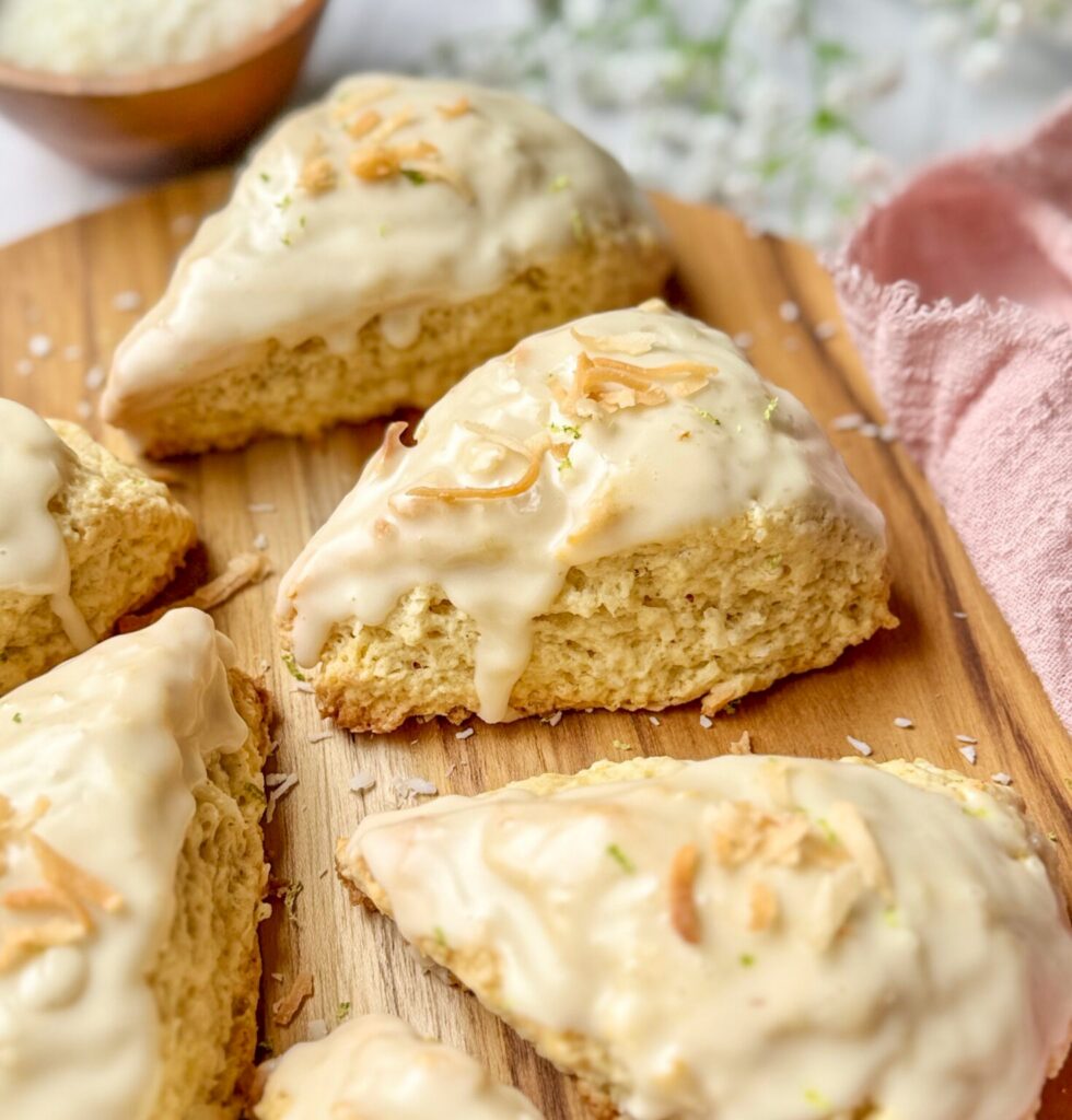 coconut cream pie scones