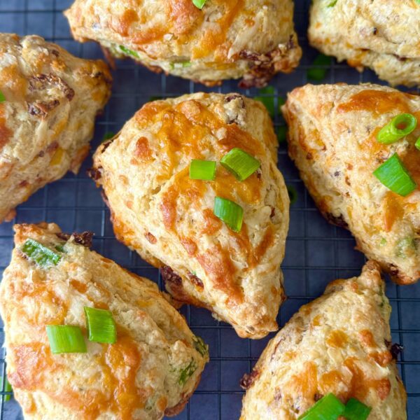 sun-dried tomato sourdough scones
