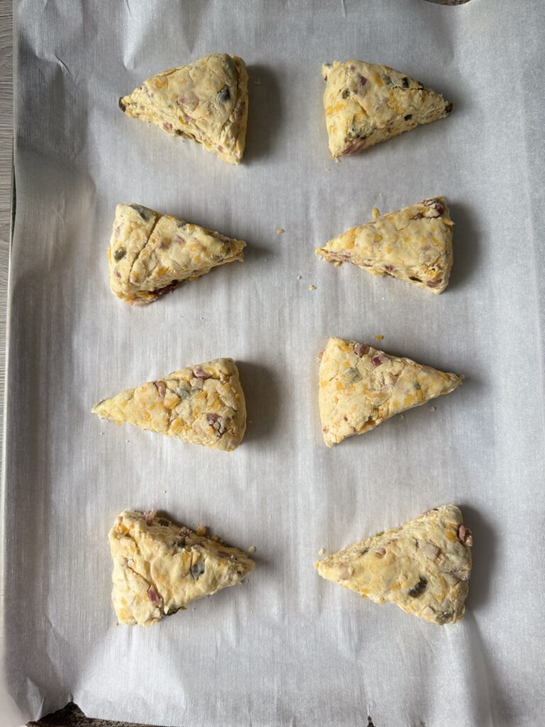 shaped sourdough scones jalapeno cheddar bacon