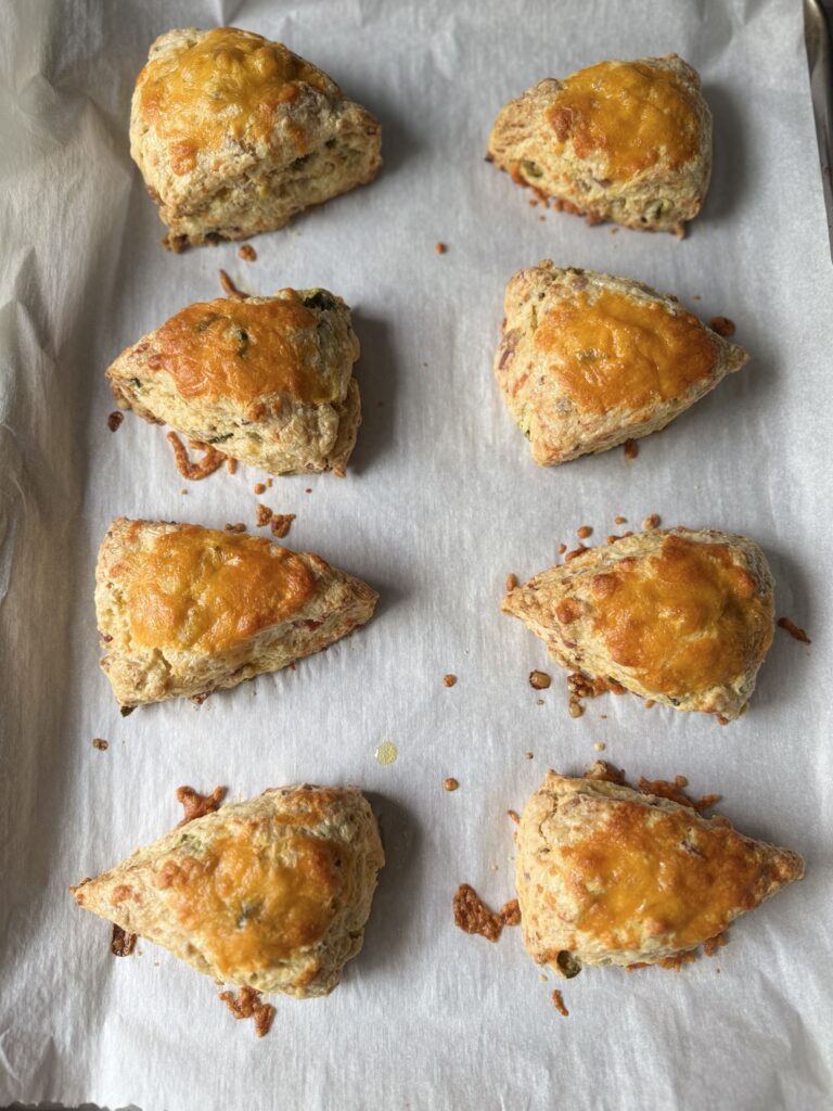 jalapeno cheddar bacon sourdough scones