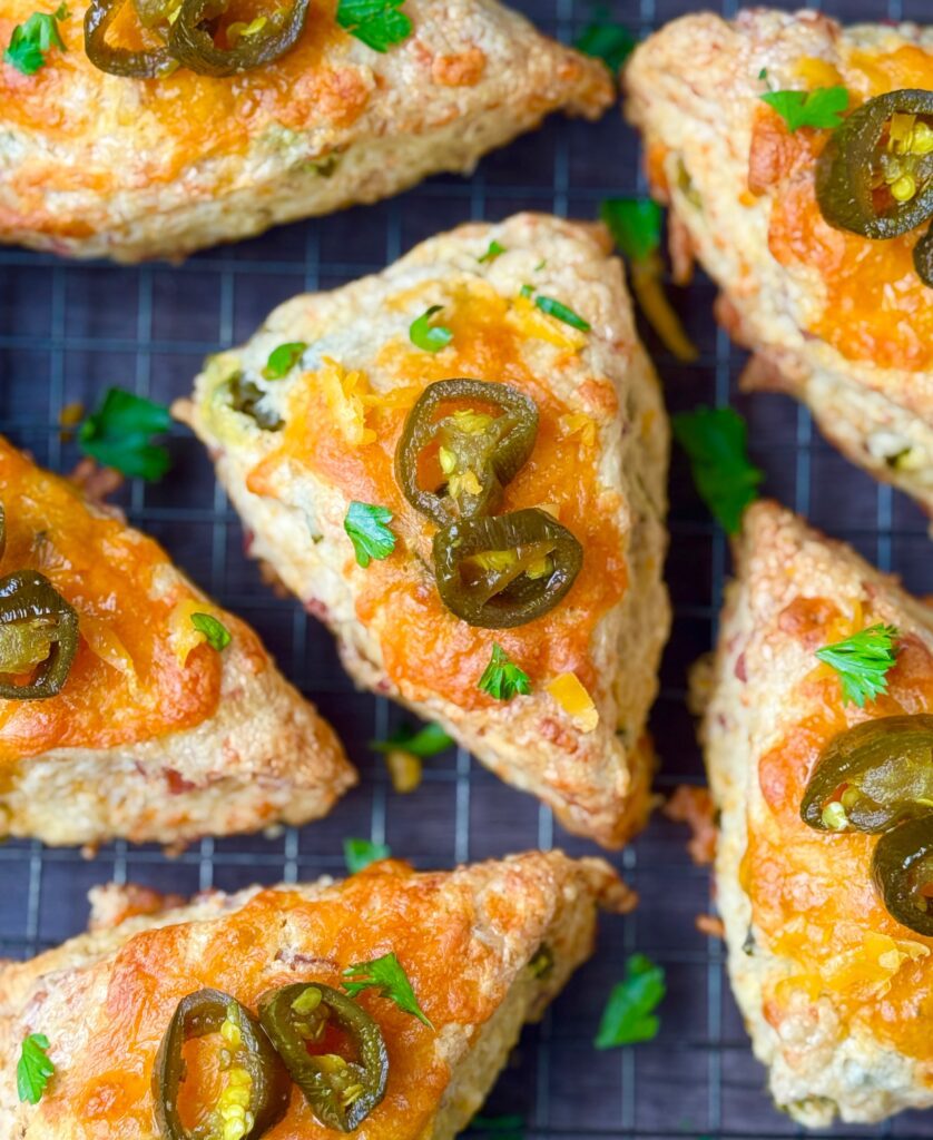 jalapeno cheddar bacon sourdough scones