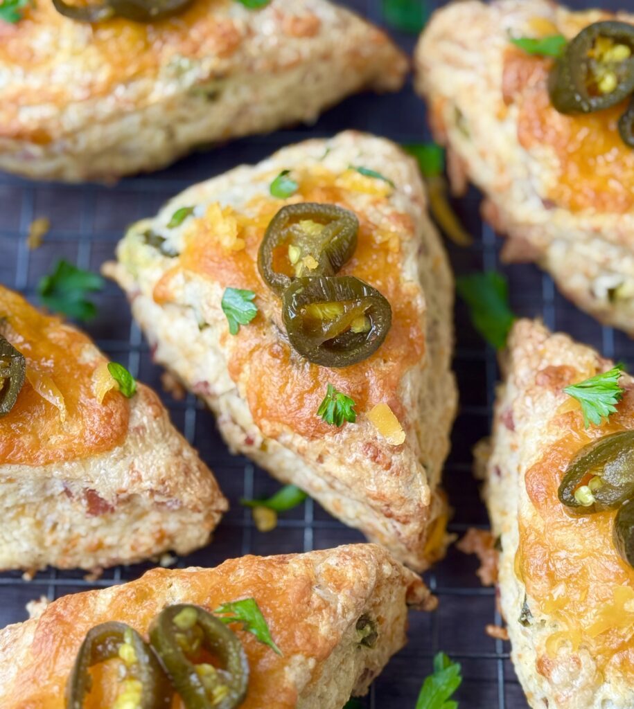jalapeno cheddar bacon sourdough scones