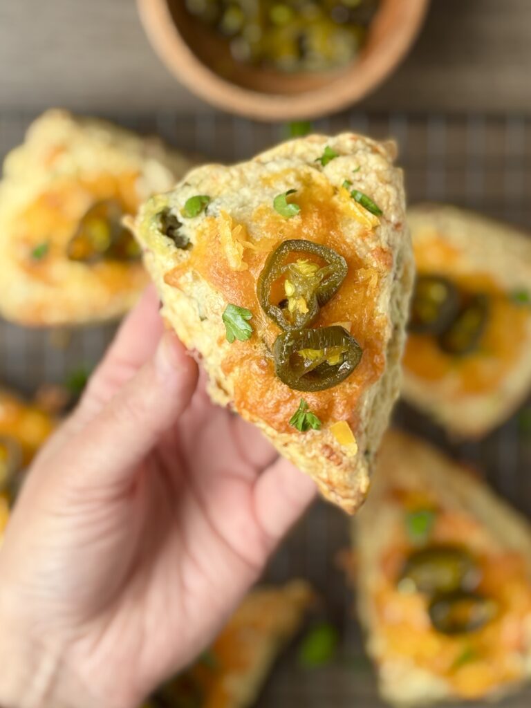 jalapeno cheddar bacon sourdough scones