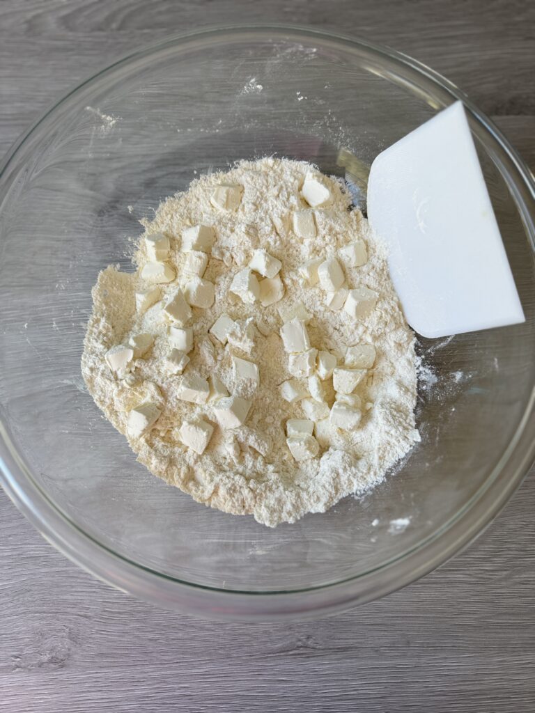 mixing scones