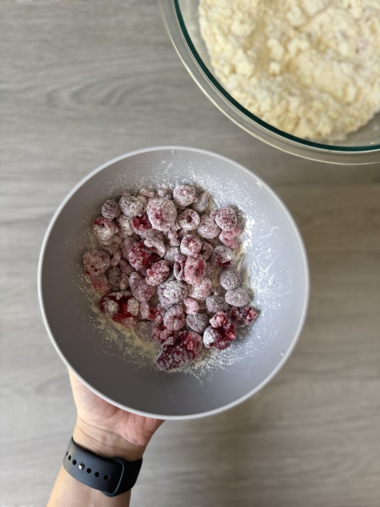 coated raspberries