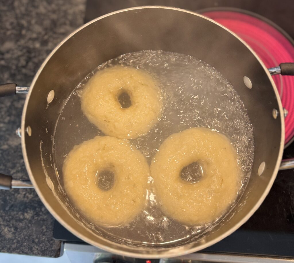 boiling bagels